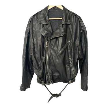 80's leather jacket gianni versace - Gem