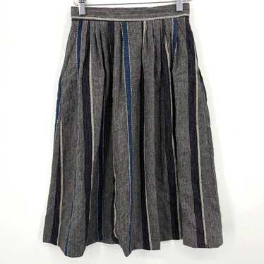 IDEA The Petite Idea Skirt Women's 4 Gray Striped… - image 1