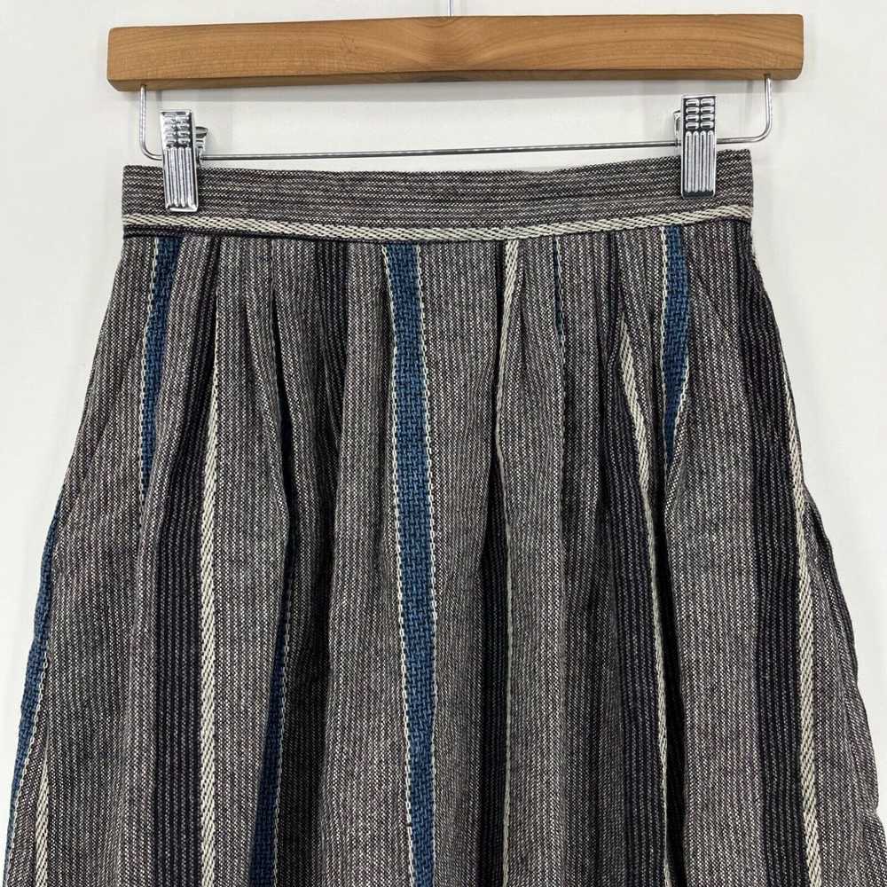 IDEA The Petite Idea Skirt Women's 4 Gray Striped… - image 2