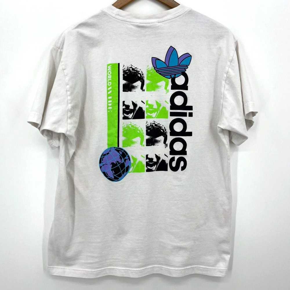 Adidas Adidas T-Shirt Men's L White Graphic Logo … - image 1