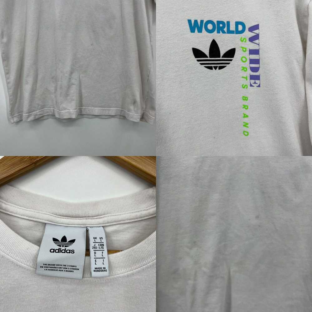 Adidas Adidas T-Shirt Men's L White Graphic Logo … - image 4