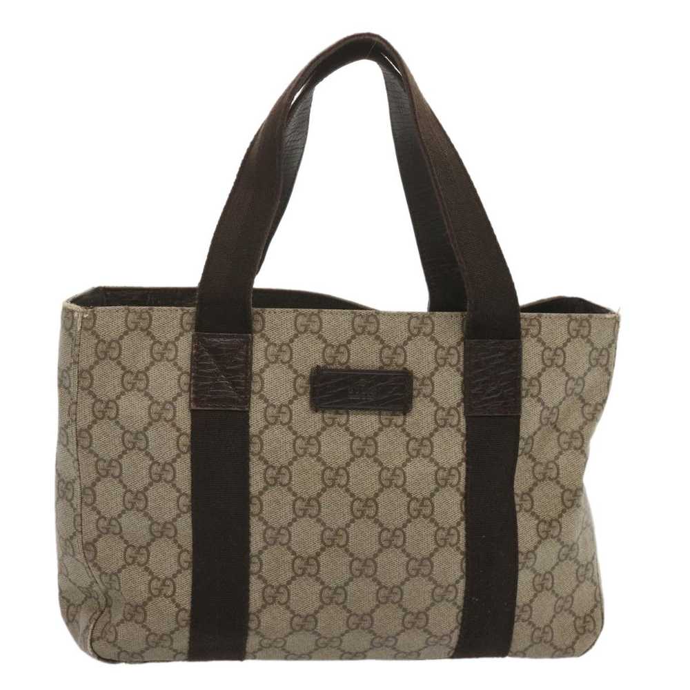 Gucci GUCCI GG Supreme Tote Bag PVC Beige 141976 … - image 1