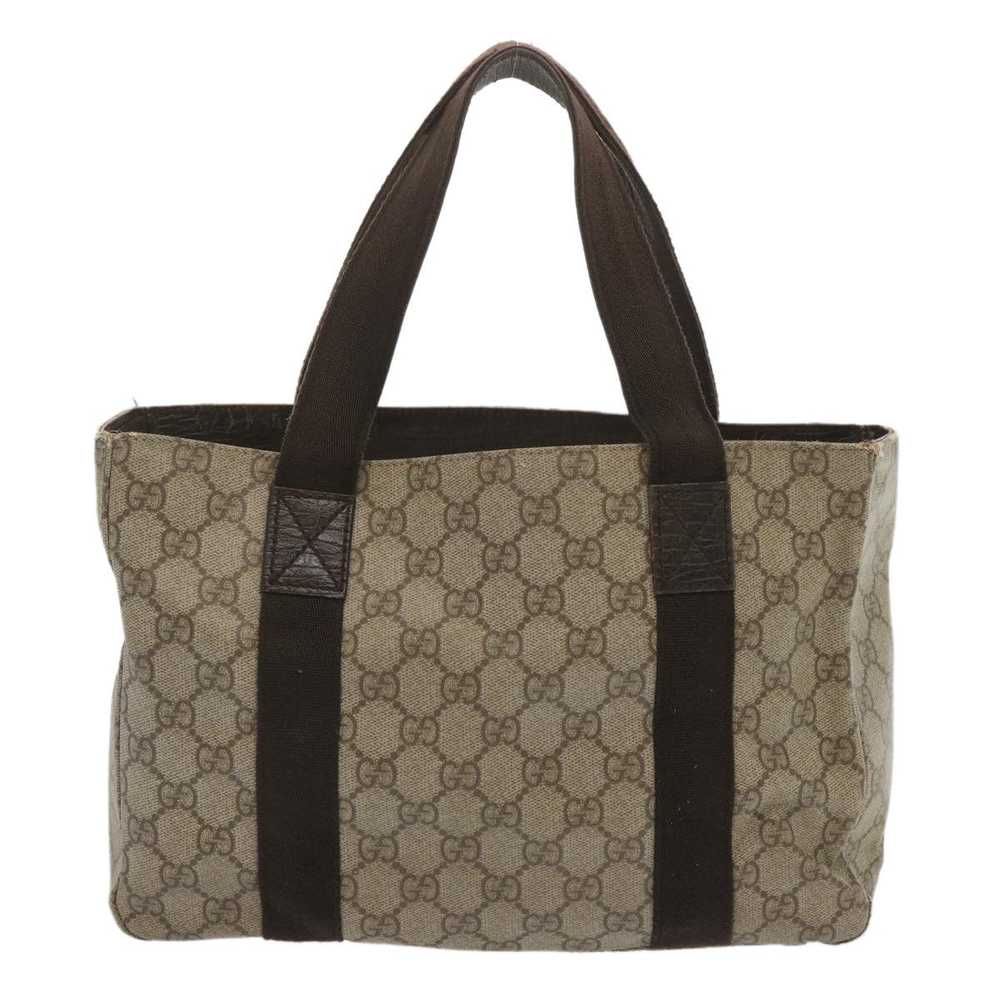 Gucci GUCCI GG Supreme Tote Bag PVC Beige 141976 … - image 2