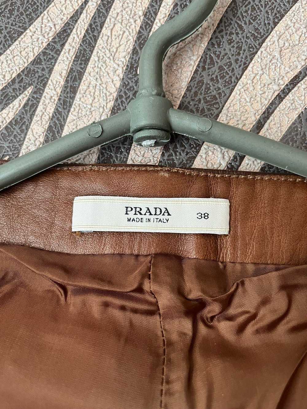 Avant Garde × Prada × Vintage Prada Leather Pants - image 3