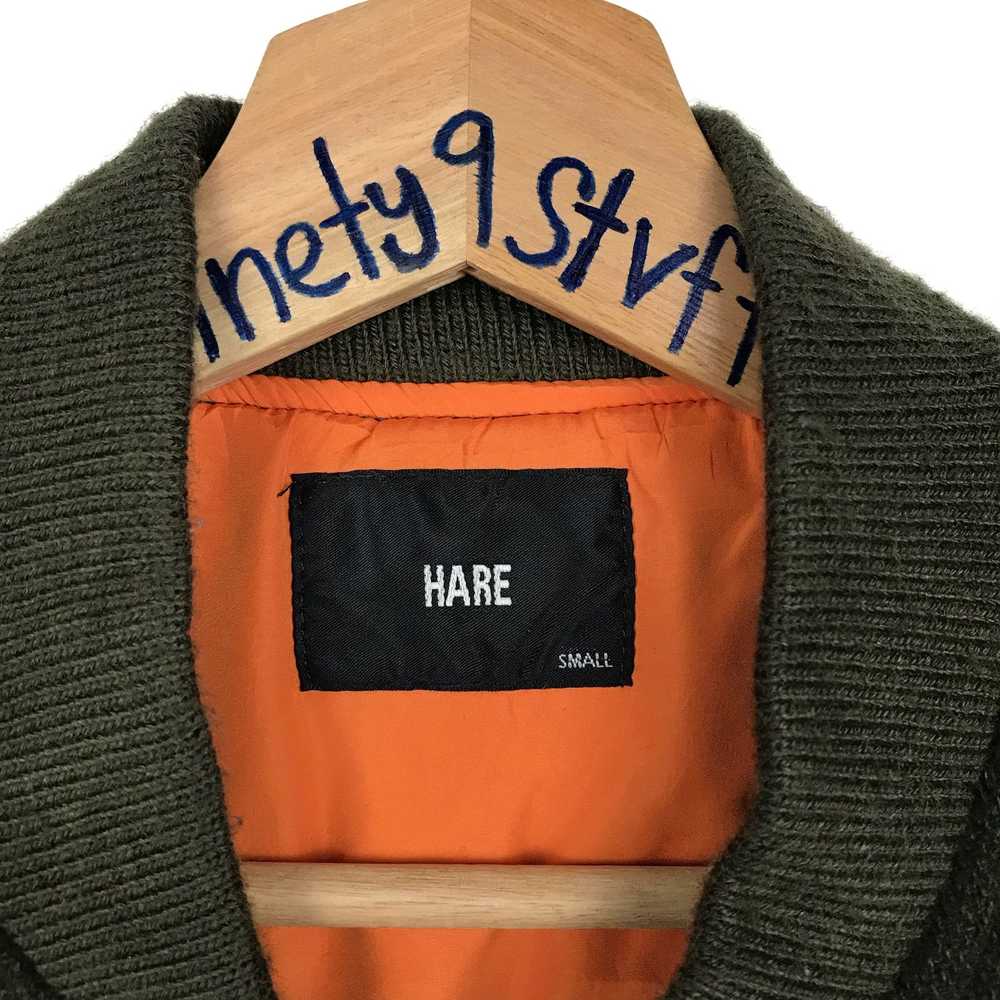 Hare × Japanese Brand × Varsity Jacket Hare Wool … - image 5