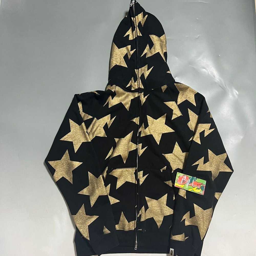 Bape BAPE Sta full zip hoodie black/gold - image 1