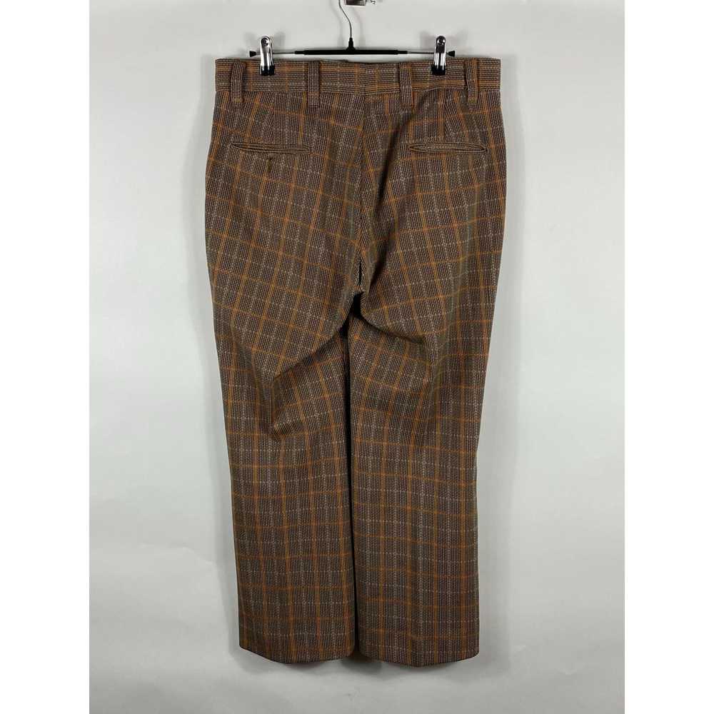 Other Unbranded Wide Leg Brown Plaid Trouser Pant… - image 2