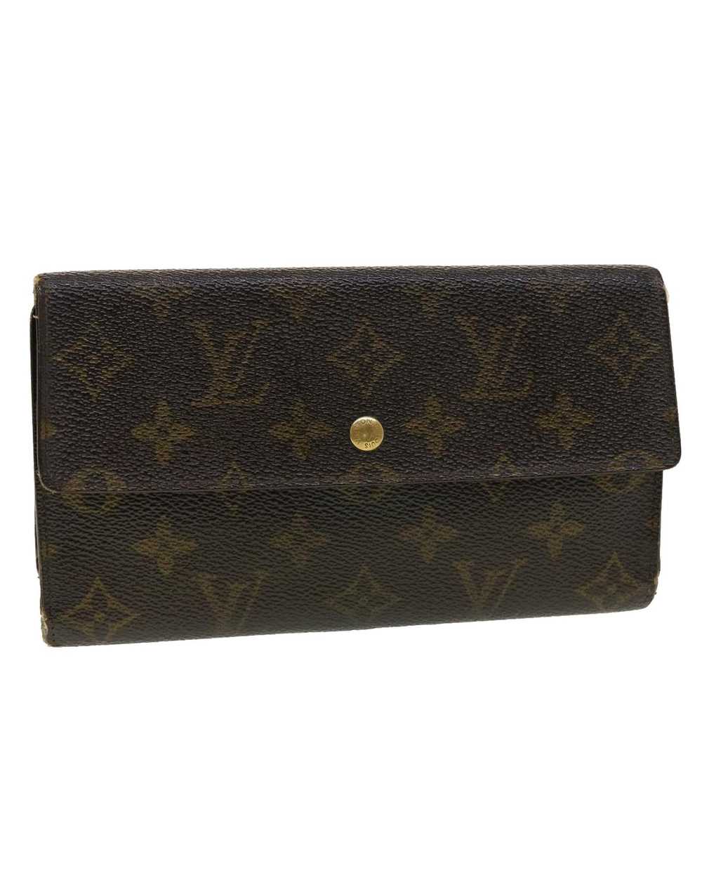 Louis Vuitton Monogram Long Wallet with Clasp But… - image 1