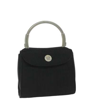 Versace Black Satin Hand Bag