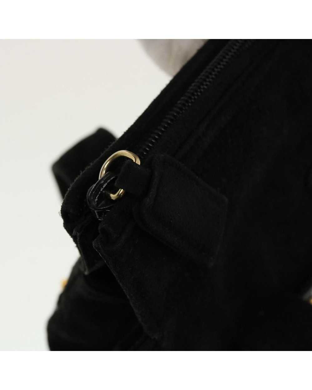Prada Black Suede Hand Bag - image 10