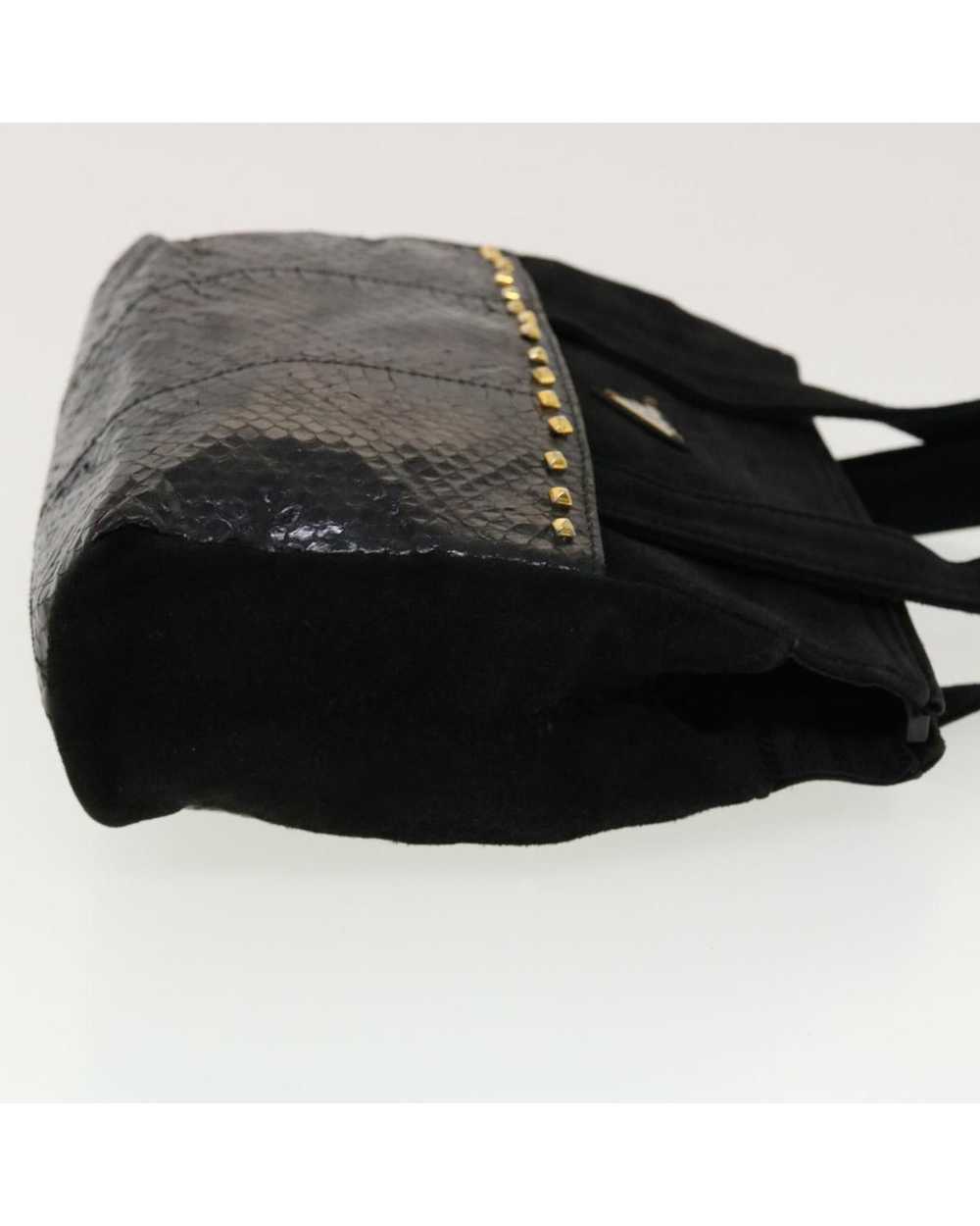Prada Black Suede Hand Bag - image 3