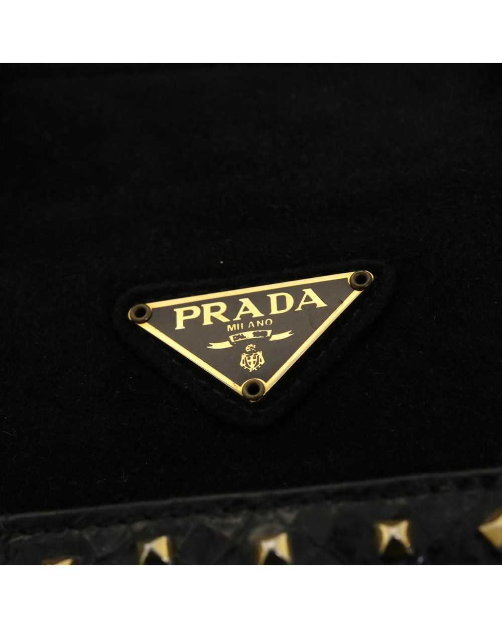 Prada Black Suede Hand Bag - image 9