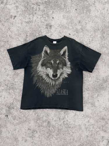 Alaska Leather × Vintage Vintage Y2K Black Wolf F… - image 1