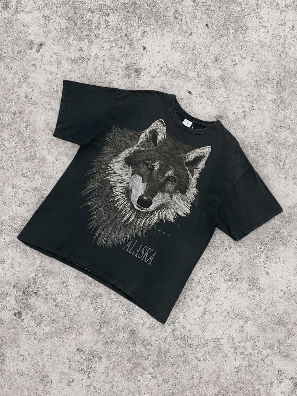 Alaska Leather × Vintage Vintage Y2K Black Wolf F… - image 2
