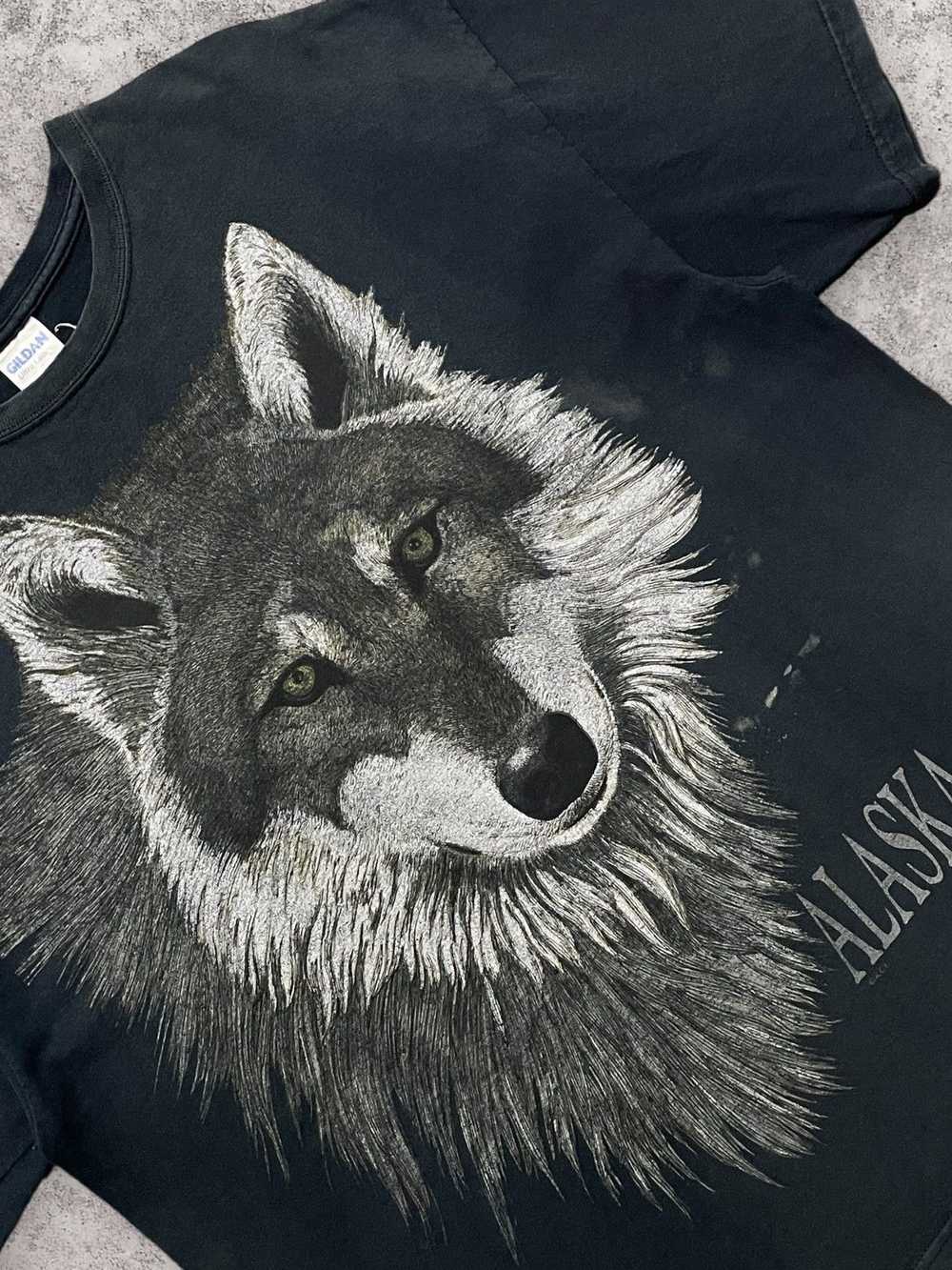 Alaska Leather × Vintage Vintage Y2K Black Wolf F… - image 3