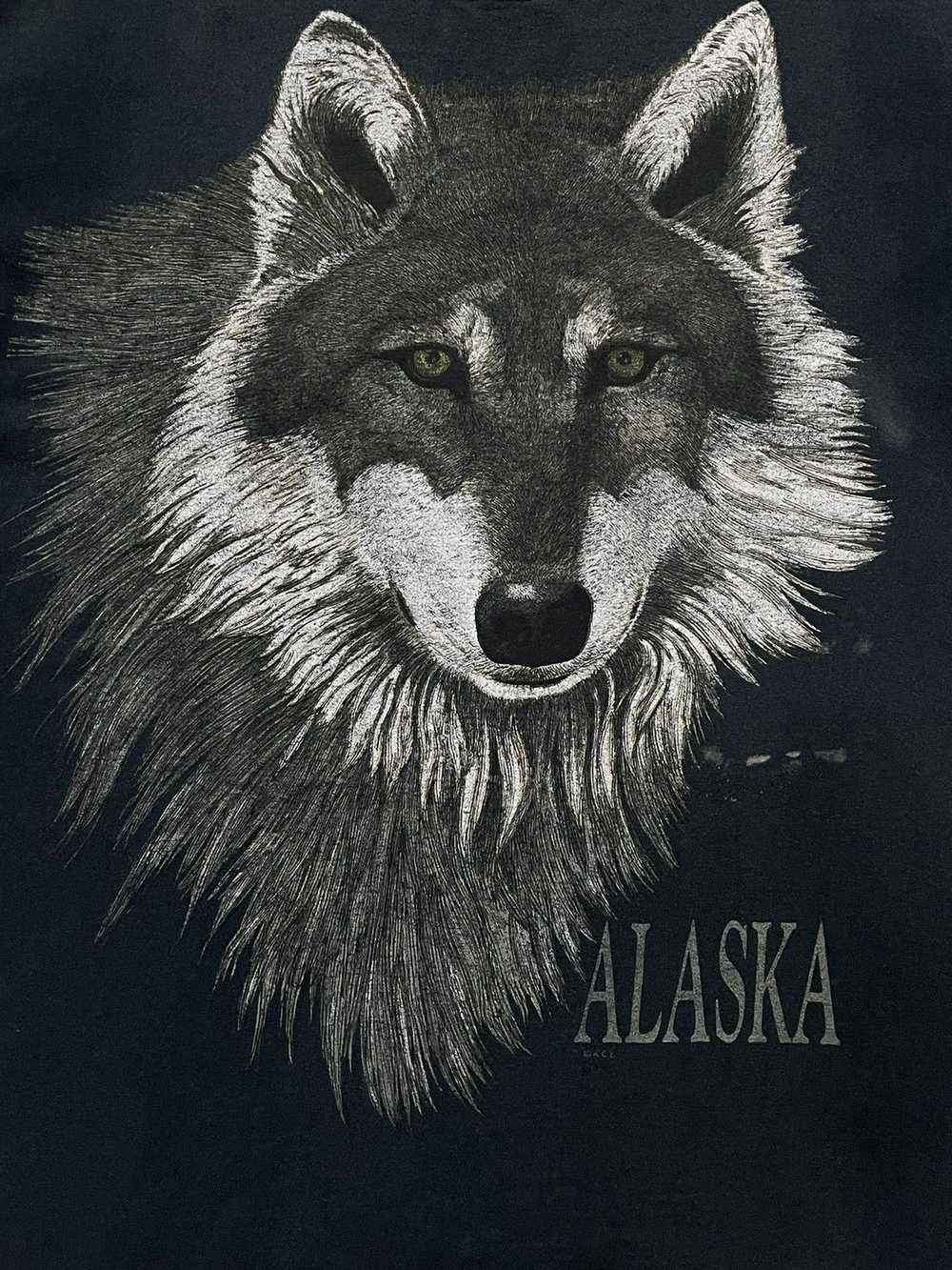 Alaska Leather × Vintage Vintage Y2K Black Wolf F… - image 4