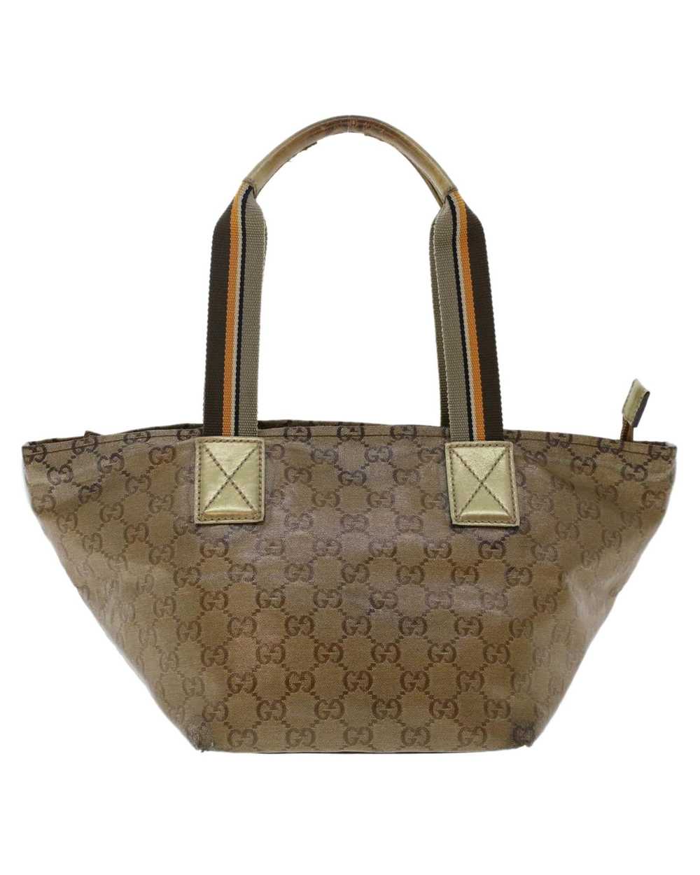 Gucci Beige Canvas Shoulder Bag - Italian Made Vi… - image 2