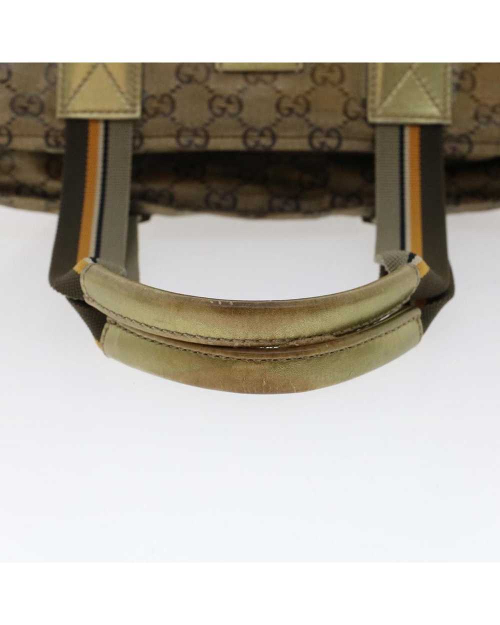 Gucci Beige Canvas Shoulder Bag - Italian Made Vi… - image 7
