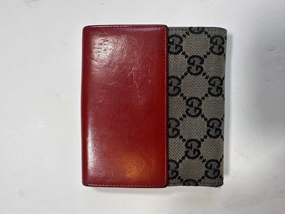 Gucci × Vintage GUCCI Jackie Flap Wallet Canvas M… - image 2