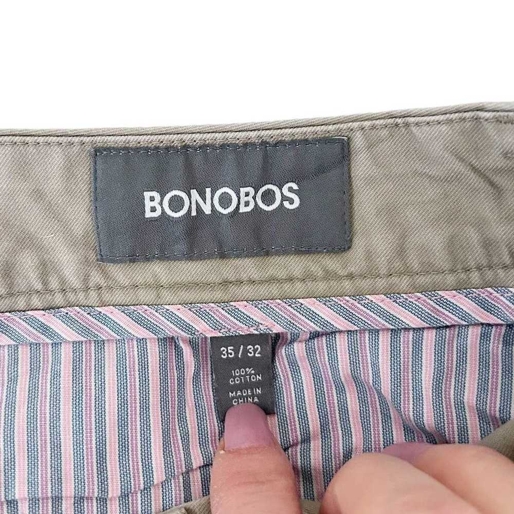 Bonobos Bonobos Tan Flat Front Pants Sz 35x32 - image 2