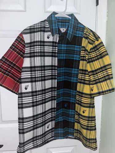 Off-White Off White Short Sleeve Flannel