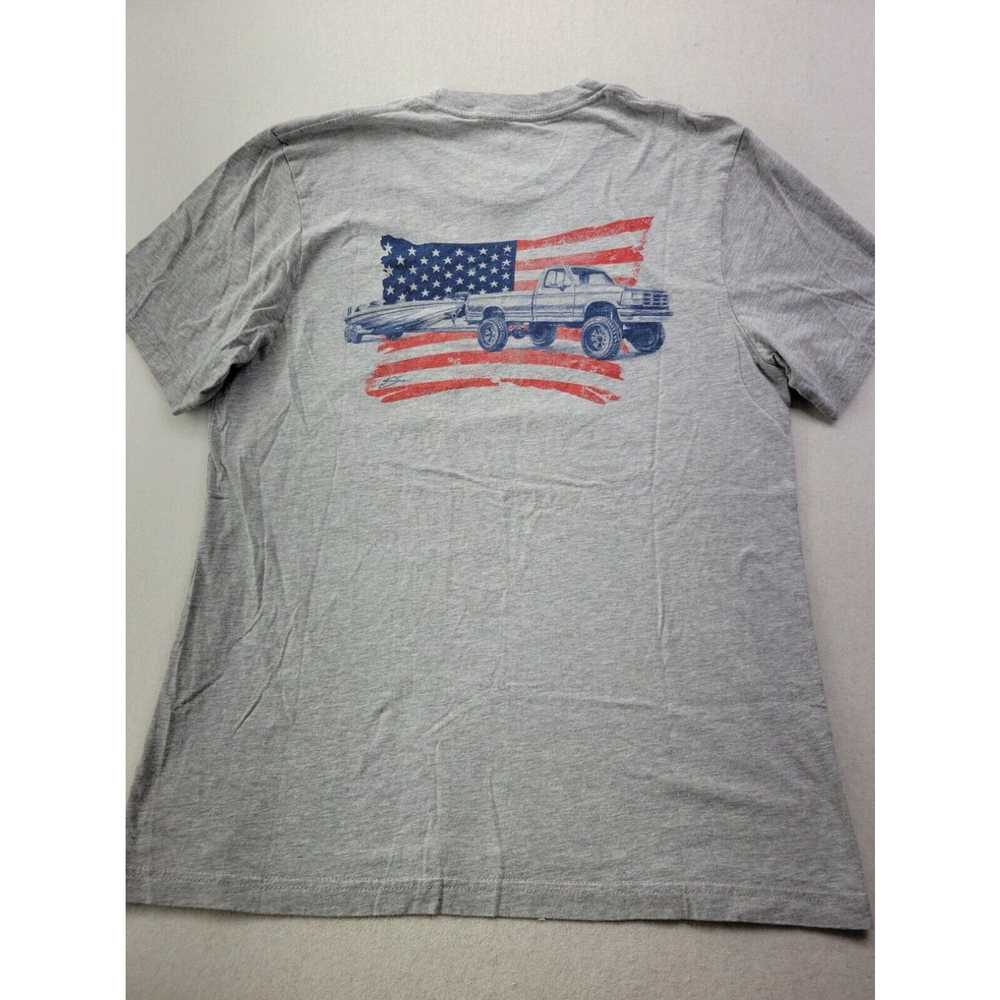 Vintage Huk USA Strong Men XL American Flag Truck… - image 3