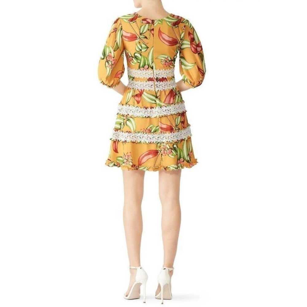 Patbo PatBO Floral Yellow/Orange Dress | Size 6 - image 6