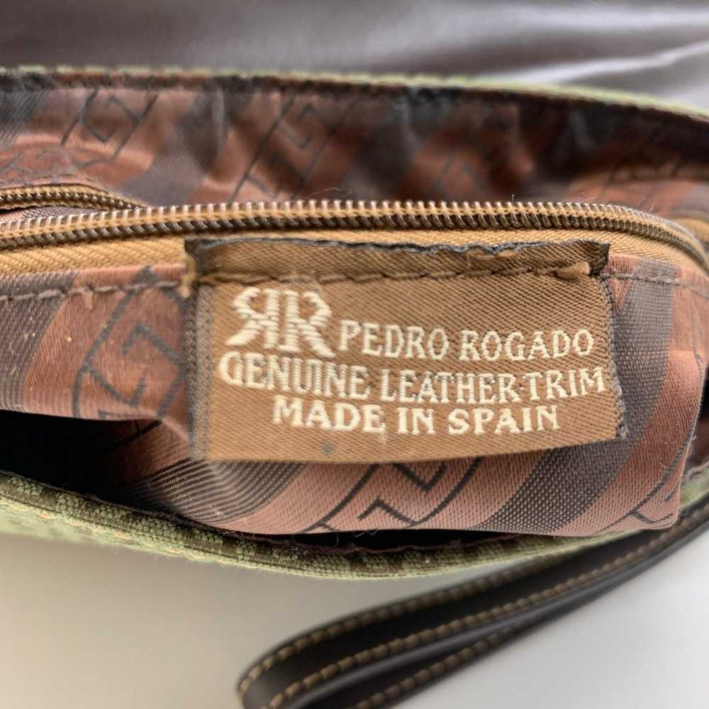 Pedro Rogado Authentic Vintage Green Brown Made i… - image 9