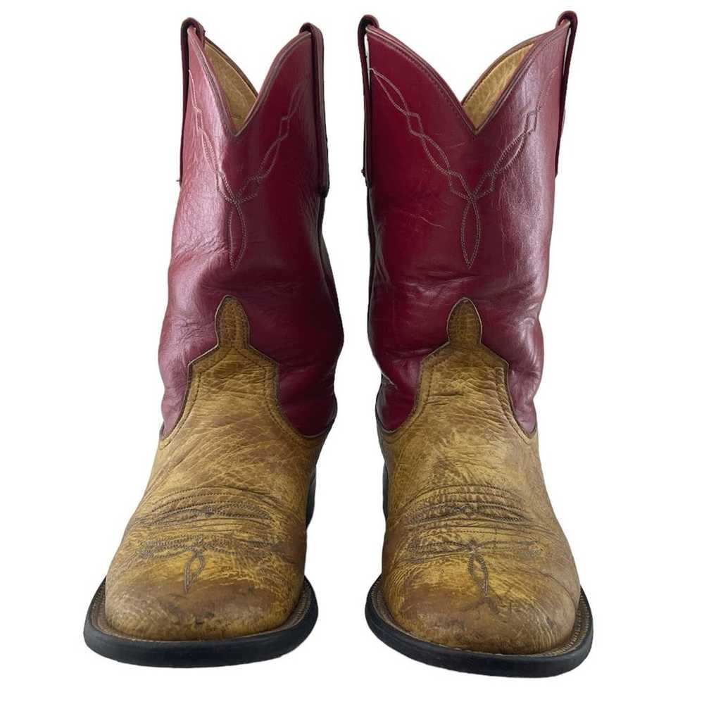Vintage Anderson Bean Leather Western Cowboy Boot… - image 2