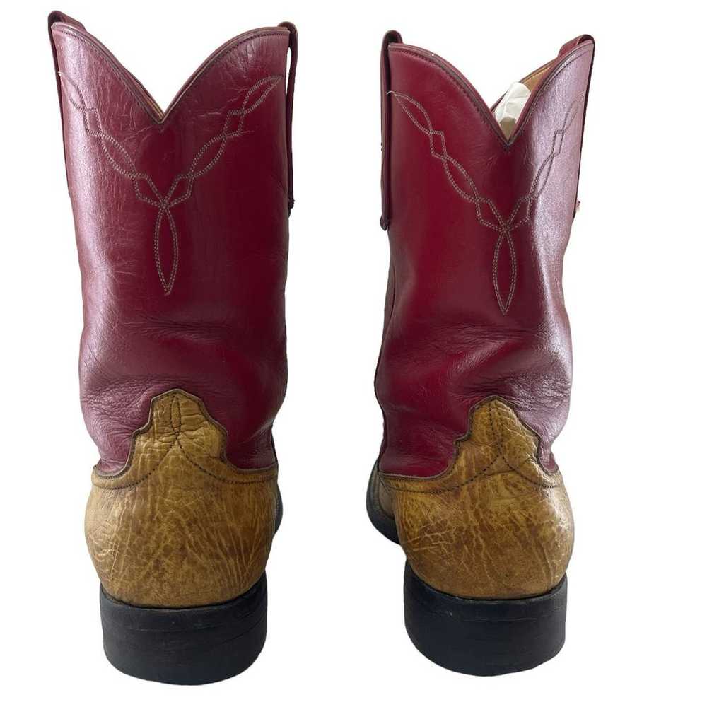 Vintage Anderson Bean Leather Western Cowboy Boot… - image 6