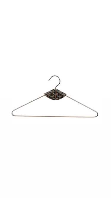 Goyard Black Brown Leather Goyardine Metal Hanger… - image 1