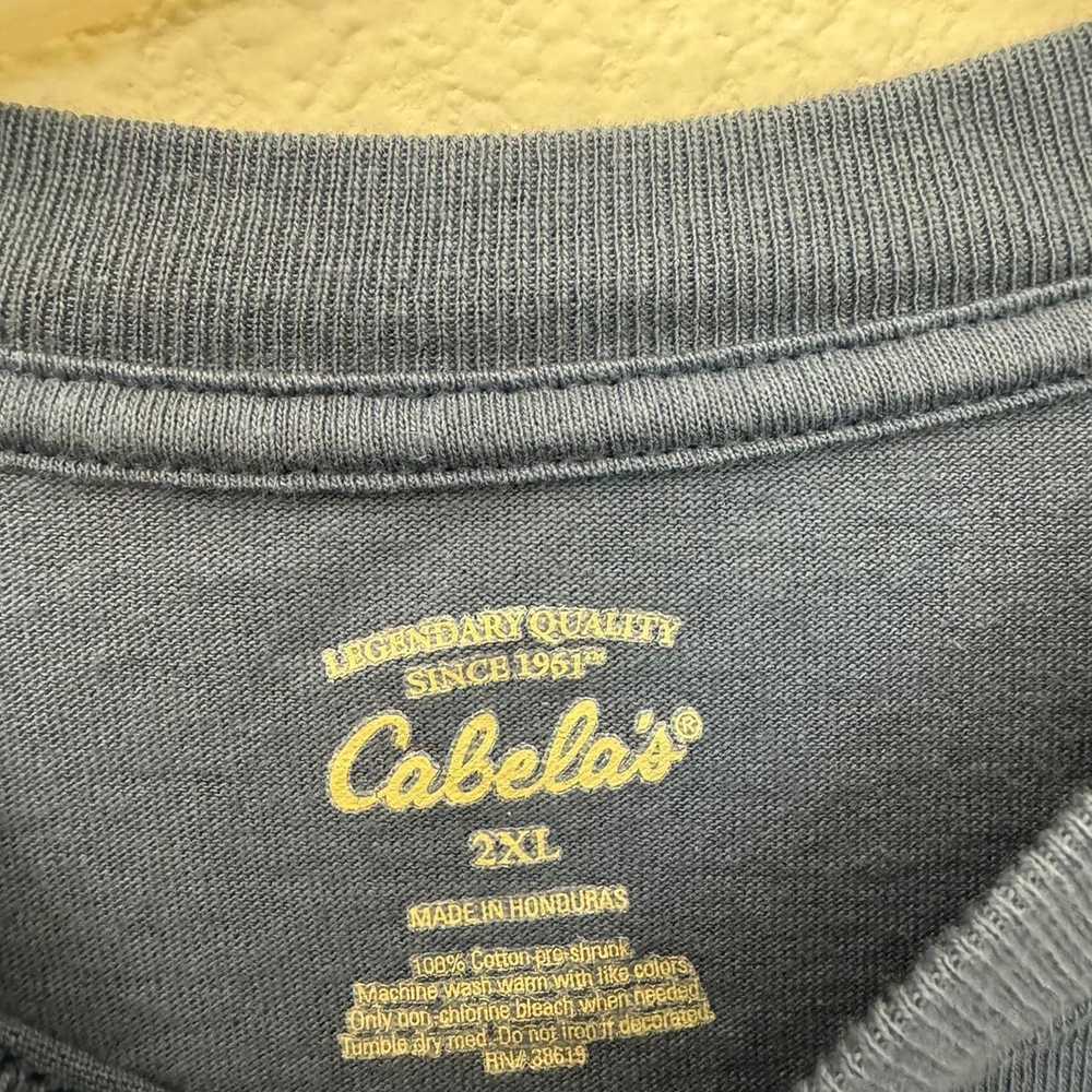 Cabelas Men’s Cabela’s Blue XXL Blank Work Shirt - image 3