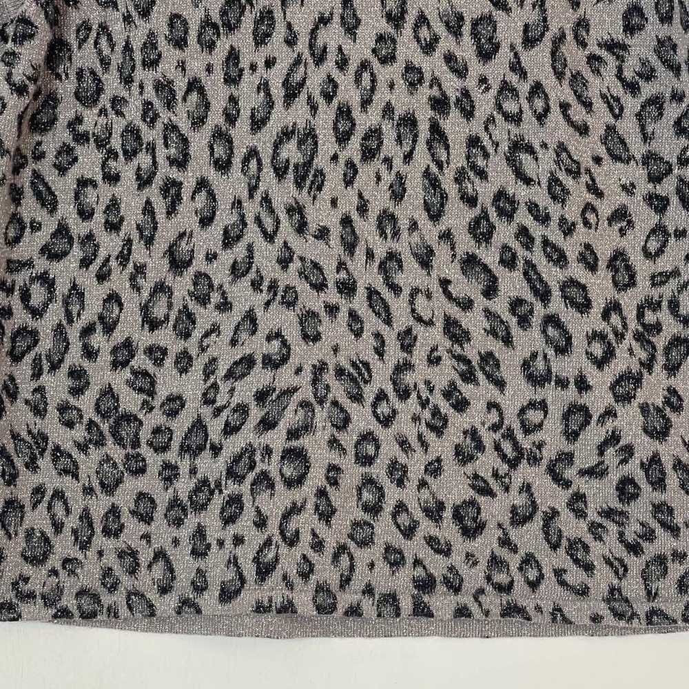 Vintage Kathie Lee Leopard Sleeveless Top Sz S Sw… - image 5