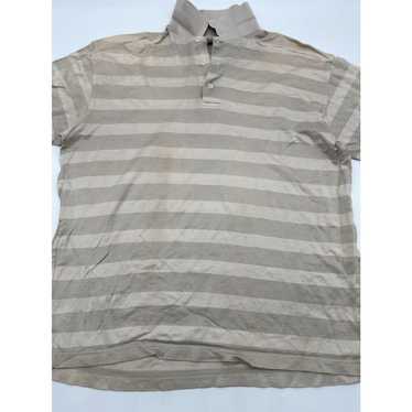 Vintage Ping Polo Shirt Men Large Beige Striped S… - image 1