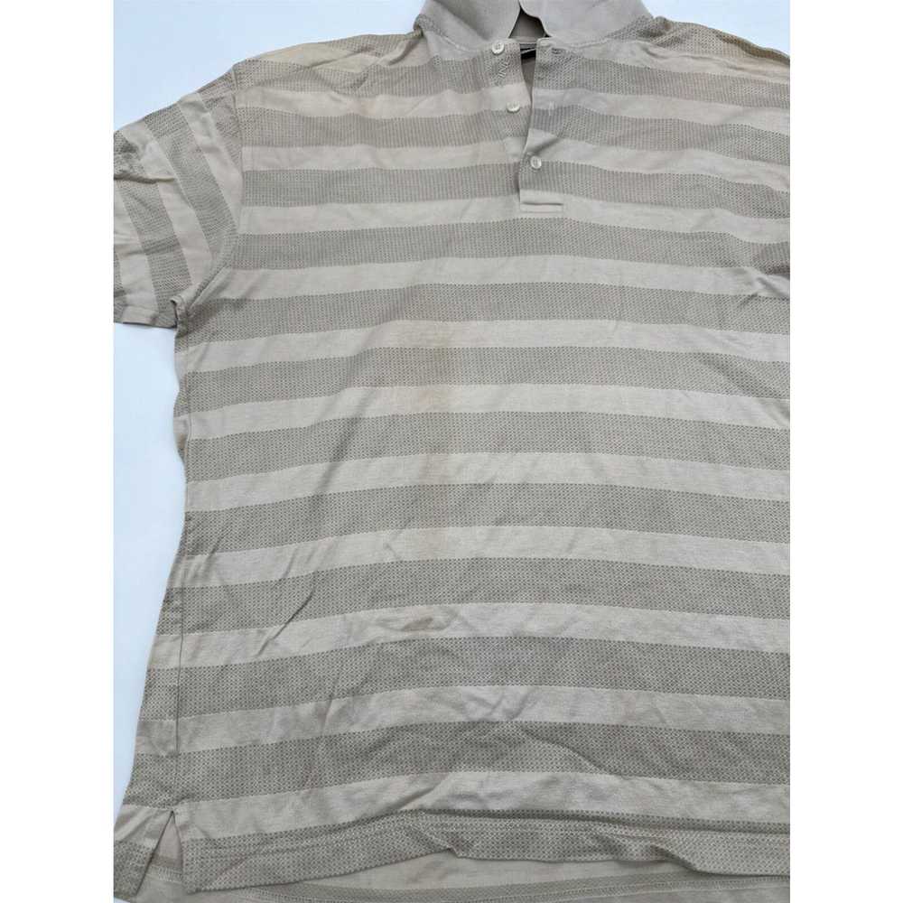 Vintage Ping Polo Shirt Men Large Beige Striped S… - image 3