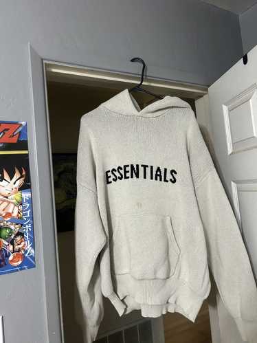 Essentials × Fear of God Essentials knit hoodie