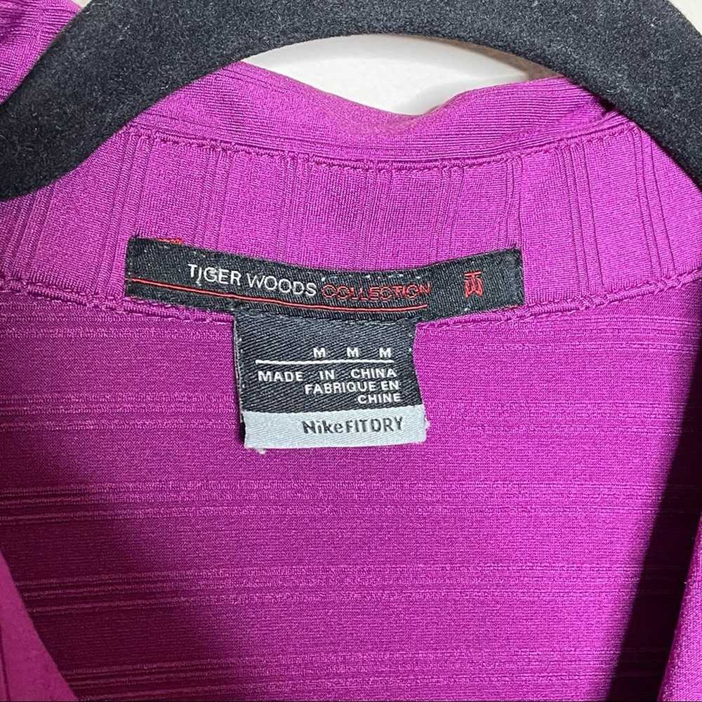 Nike Nike Fit Dry Tiger Woods purple textured str… - image 4