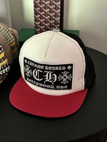 Chrome Hearts RARE - BLACK | RED HOLLYWOOD HAT - image 1