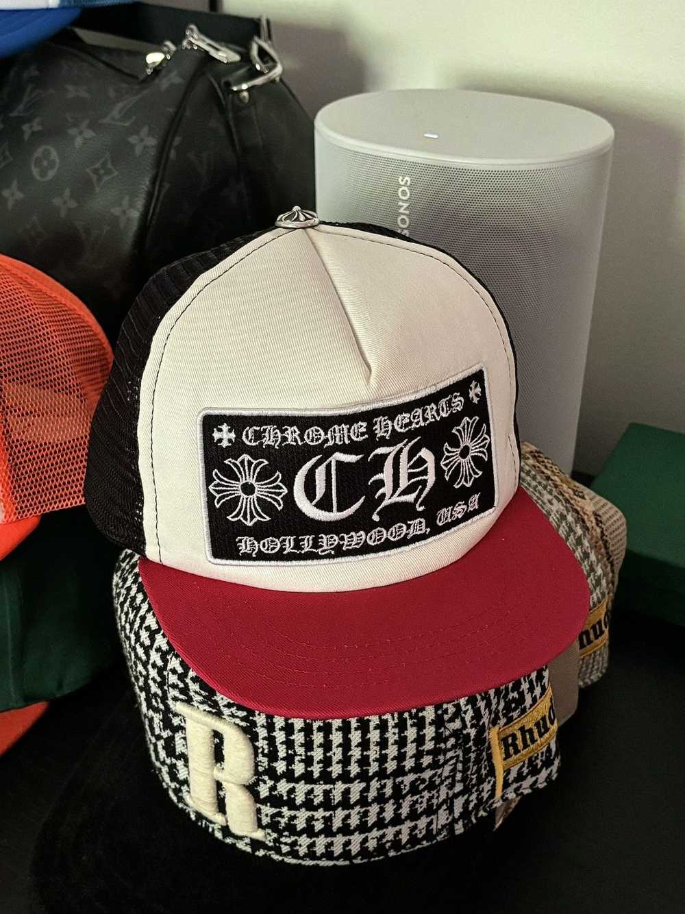 Chrome Hearts RARE - BLACK | RED HOLLYWOOD HAT - image 2
