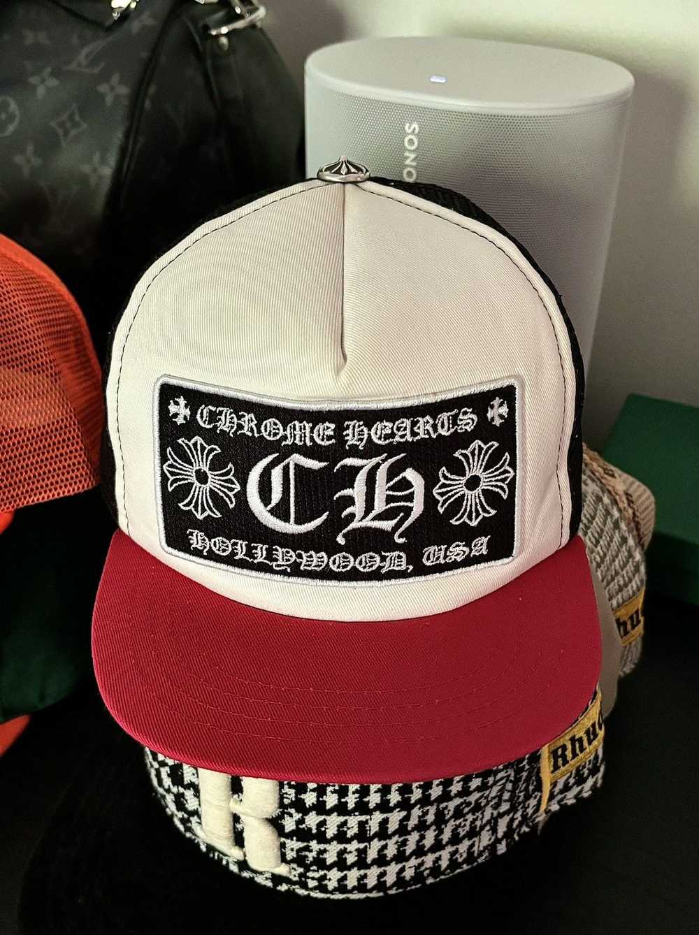 Chrome Hearts RARE - BLACK | RED HOLLYWOOD HAT - image 5