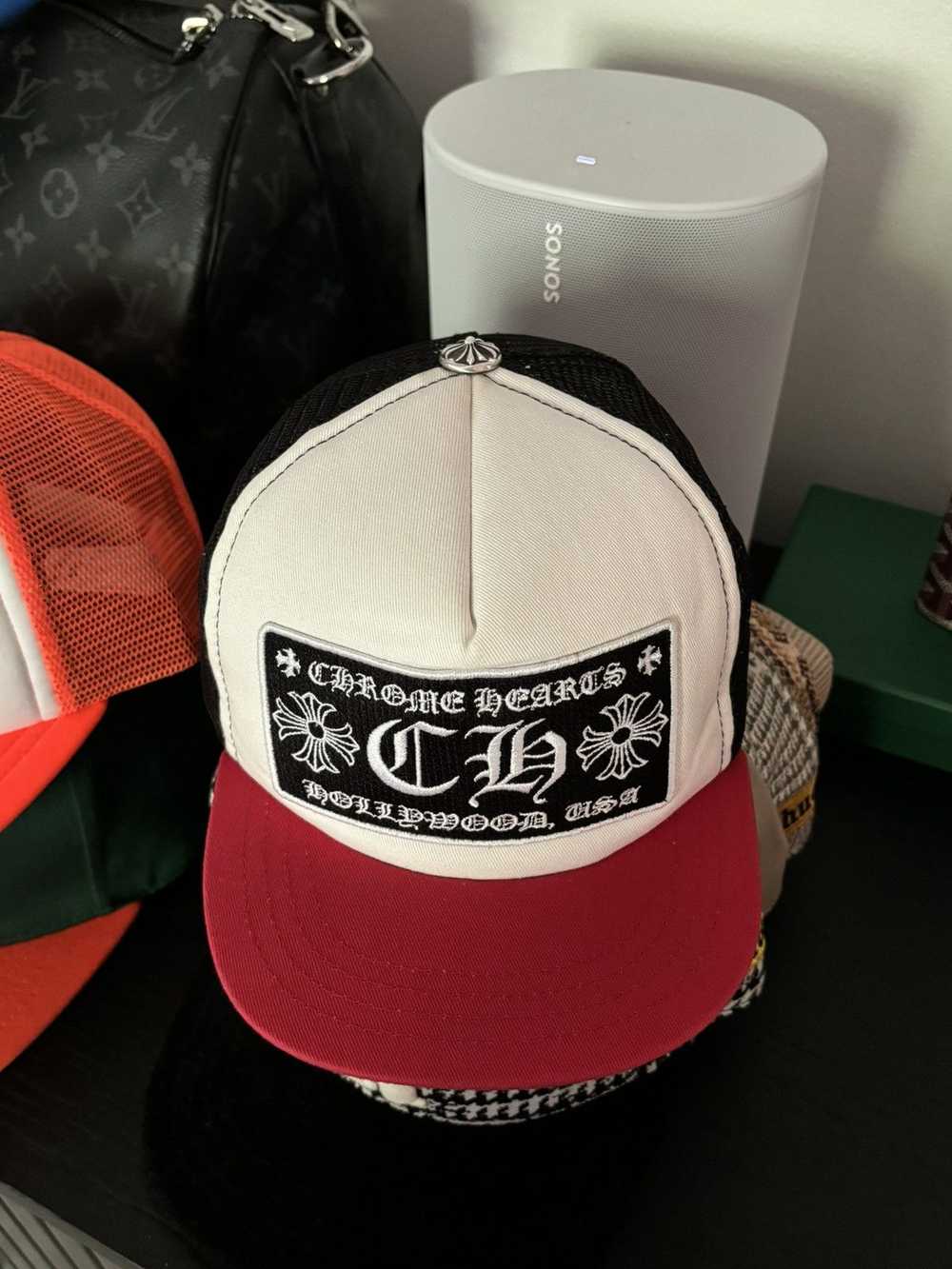 Chrome Hearts RARE - BLACK | RED HOLLYWOOD HAT - image 6
