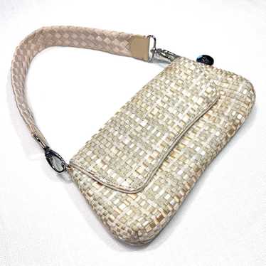 The Sak THE SAK Woven Tan Beige Mini Shoulder Bag 