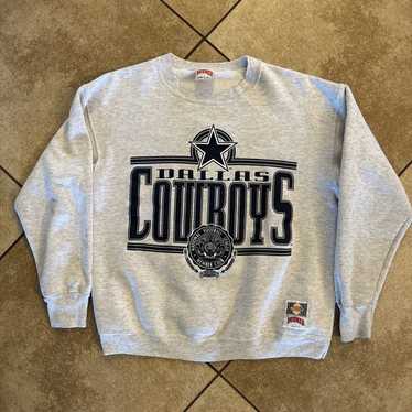 90s Vintage outlet Nutmeg Mills Dallas Cowboys NFL Long Sleeve Sweatshirt Size XL