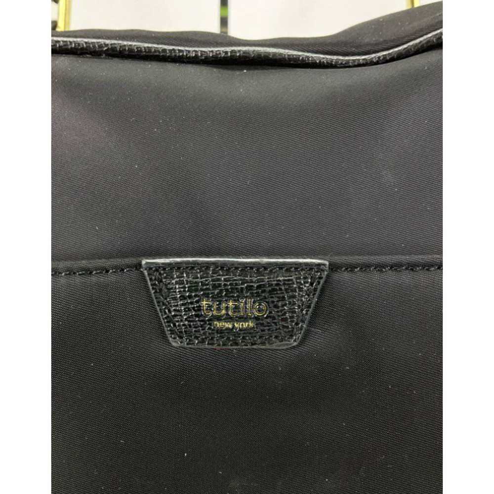 Vintage Tutilo Black Nylon & Faux Leather Zip Mul… - image 2