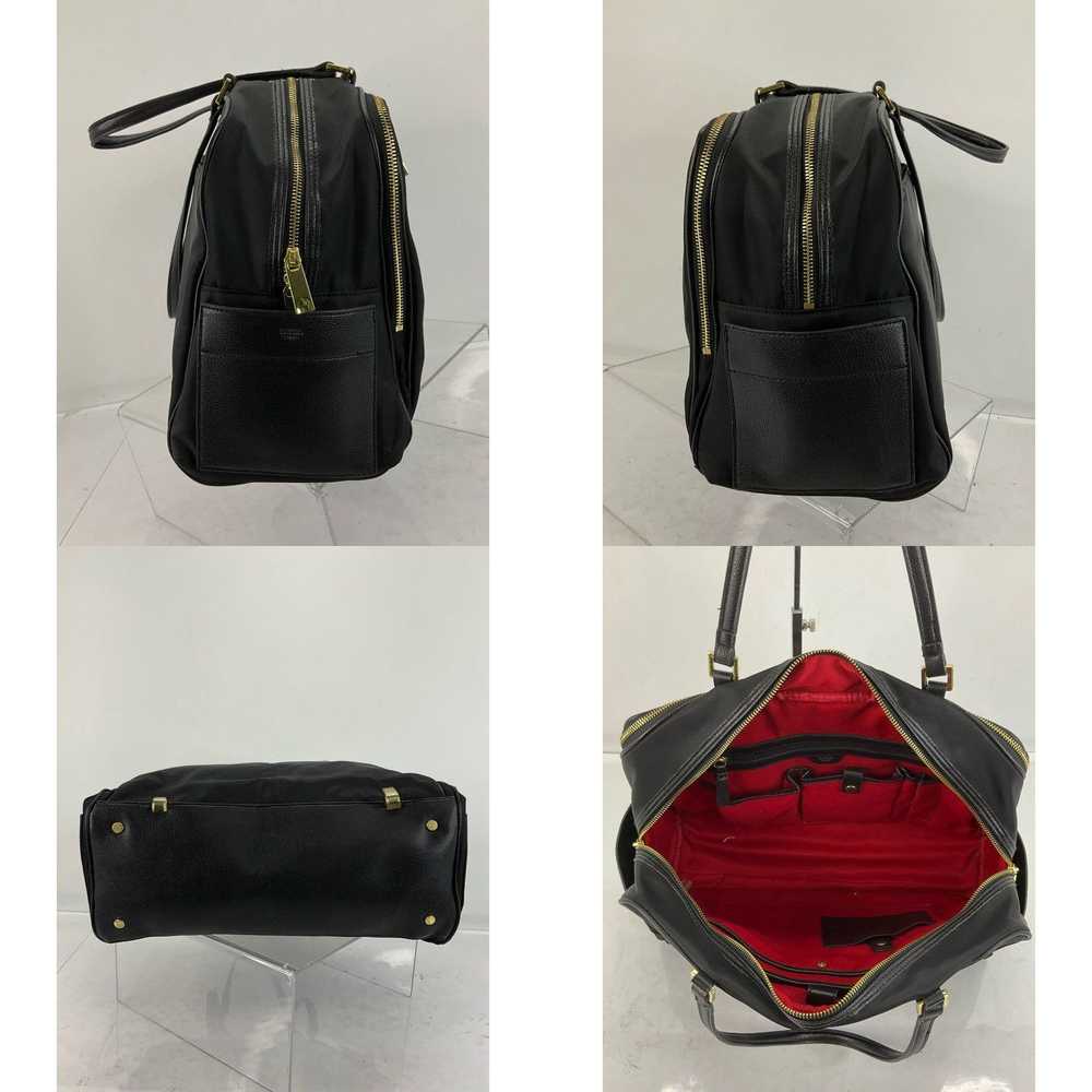 Vintage Tutilo Black Nylon & Faux Leather Zip Mul… - image 4