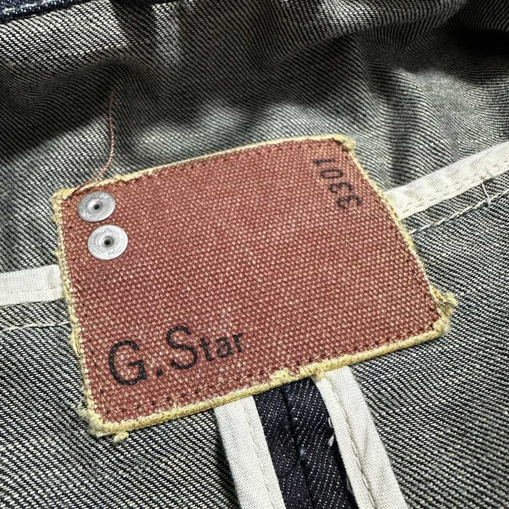 Denime × Gstar × Rare G Star Raw Jeans Jacket Exc… - image 11