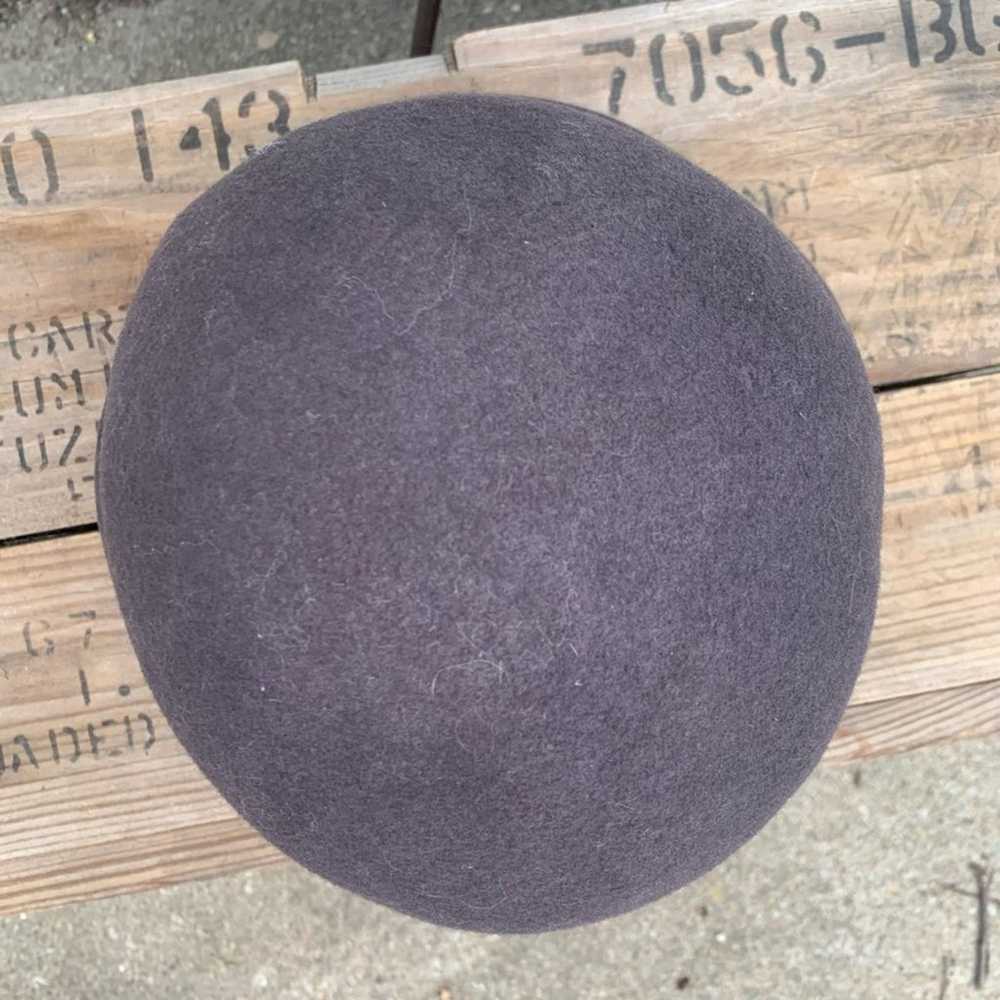 Vintage Gray 100% wool felt bucket hat - image 4