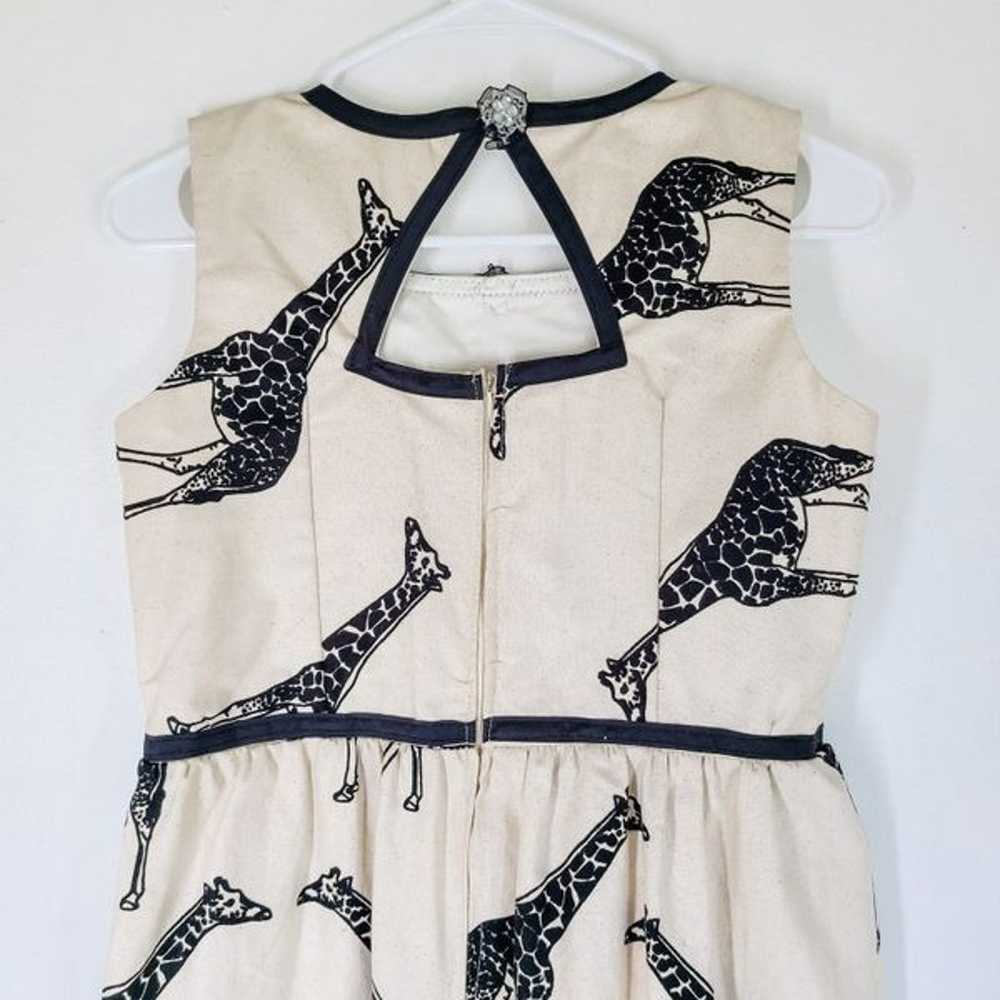 Vintage Handmade Giraffe Dress XS - image 3