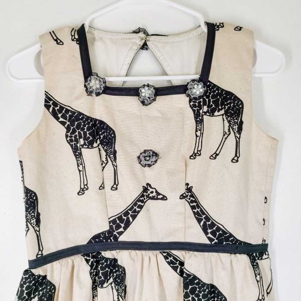 Vintage Handmade Giraffe Dress XS - image 4
