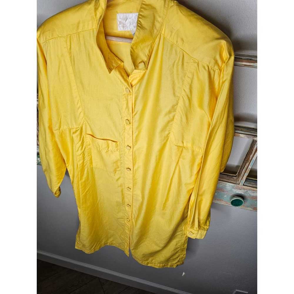 Vintage Platinum Dorothy Schoelen Yellow Dress La… - image 3